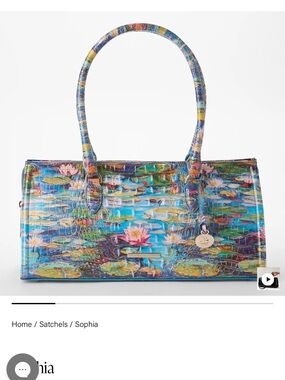 Multicolor Watercolor Lily Satchel